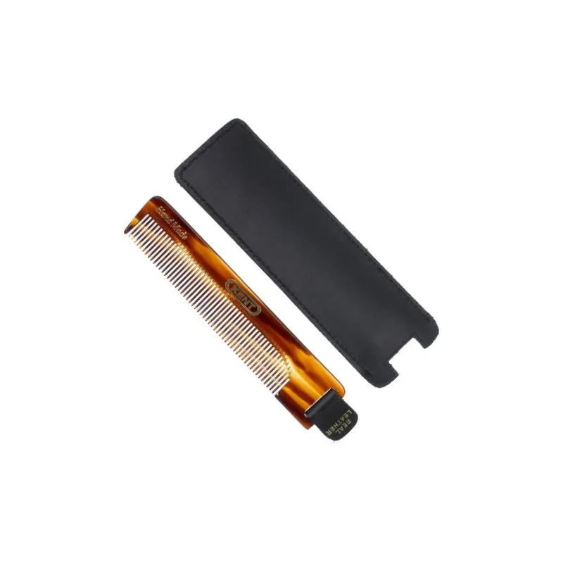 Kent Comb in Leather Case