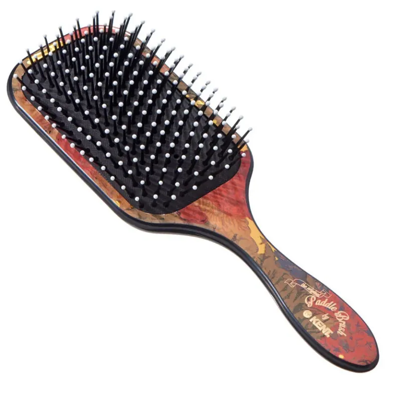 Kent Large Paddle Hairbrush (Floral Design)