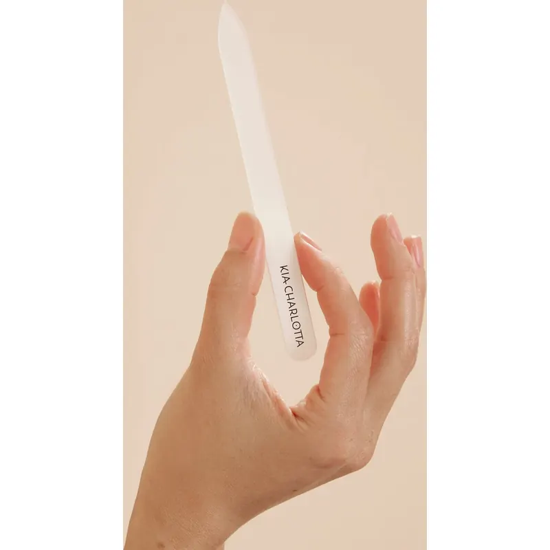 Kia-Charlotta Glass Nail File, Pink