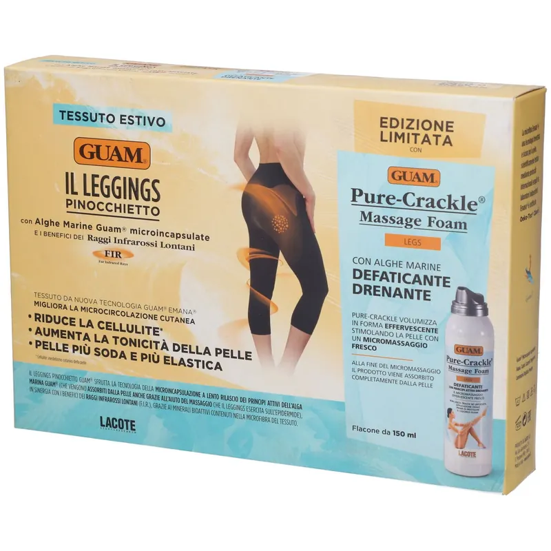 Kit Pinocchietto Guam + Pure Crackle Massage Foam Taglia S/M 150 Ml
