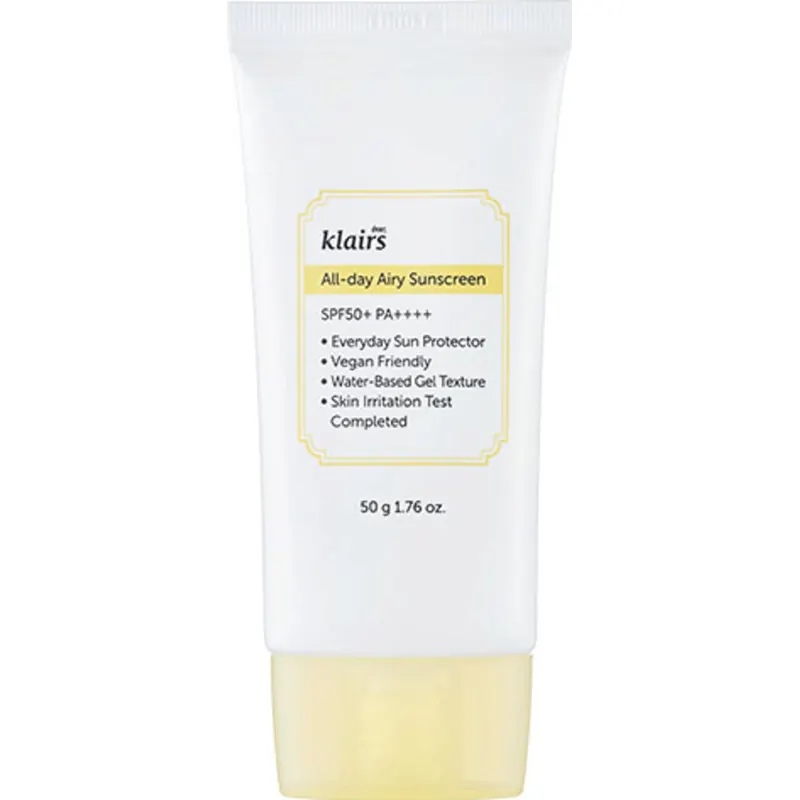 Klairs All-day Airy Sunscreen SPF50+PA++++, 50 ml