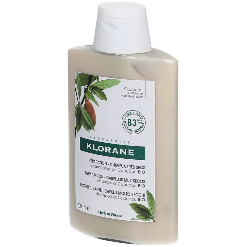 Klorane Shampoo al Cupuaçu BIO 200ml - Ristrutturante capelli molto secchi