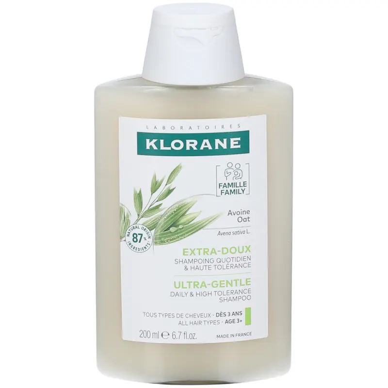 Klorane Shampoo all'Avena Extra delicato 200ml - Tutti i tipi di capelli