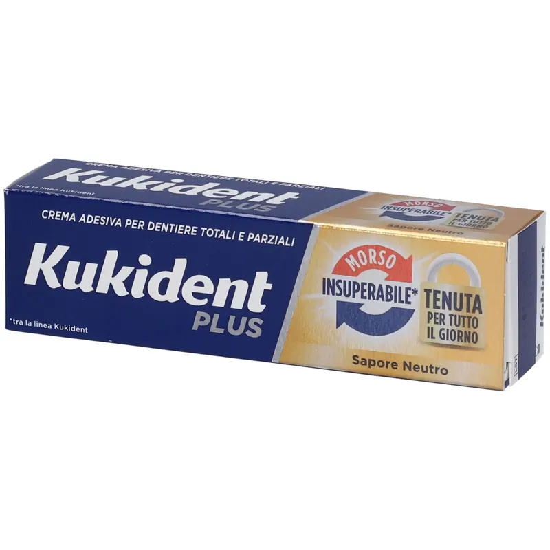 Kukident PLUS Morso Insuperabile Crema Adesiva Sapore Neutro