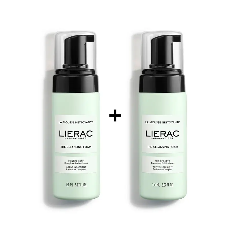 La Mousse Detergente 2x150ml LIERAC | Pinalli