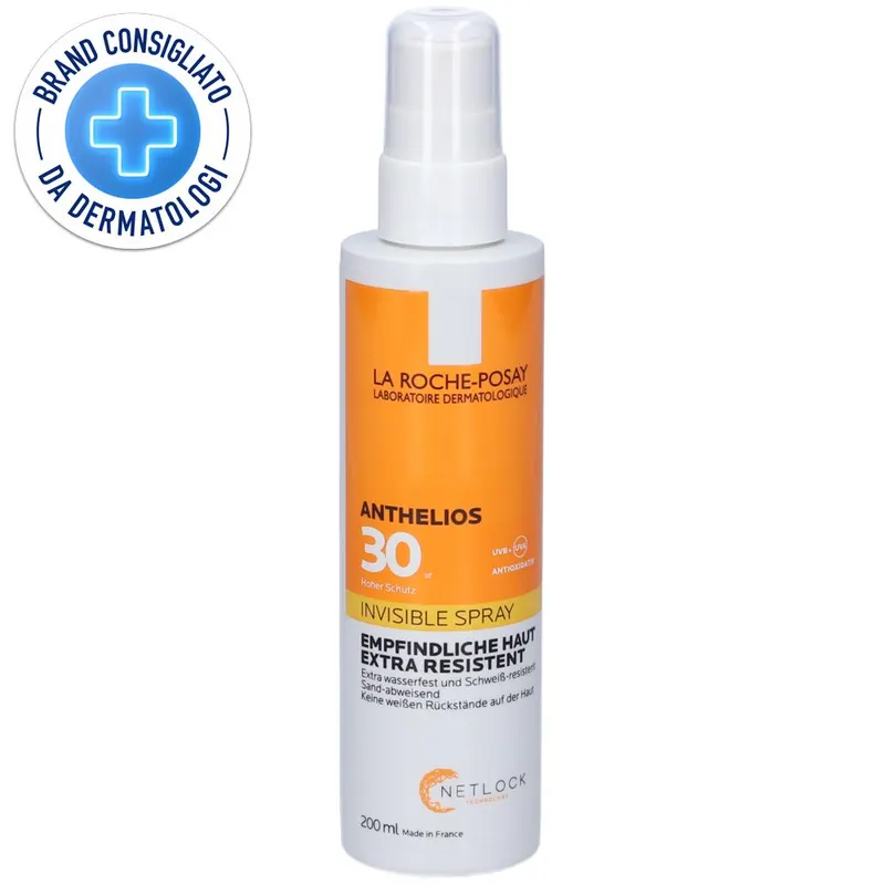 La Roche-Posay Anthelios Spray Invisibile Corpo SPF 30 200ml Protezione alta dai raggi UV