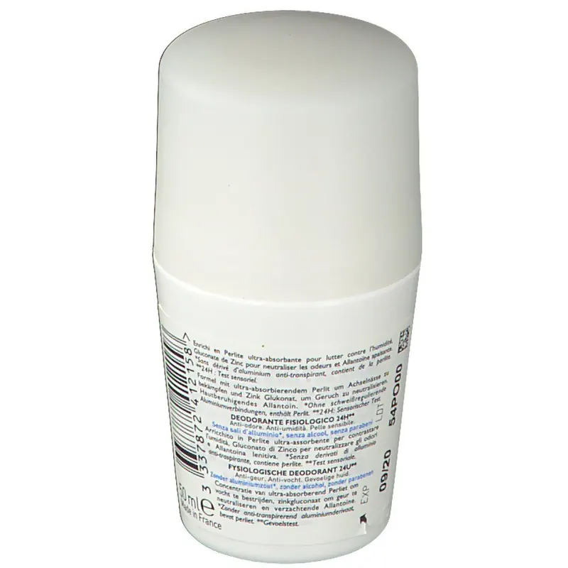 La Roche-Posay Toleriane Deodorante Fisiologico Roll-on 24 ore 50 ml Deodorante roll-on anti-umidità e anti-odore per la pelle sensibile