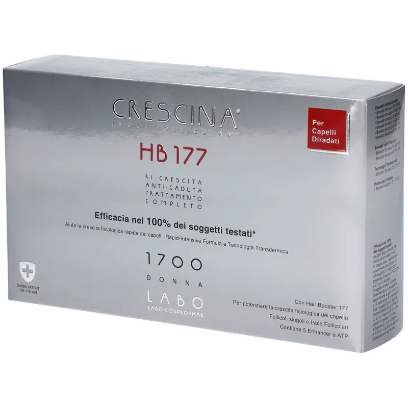 LABO CRESCINA® Transdermic Isole Follicolari e Anti-Caduta Trattamento Completo HB 177 1700 Donna