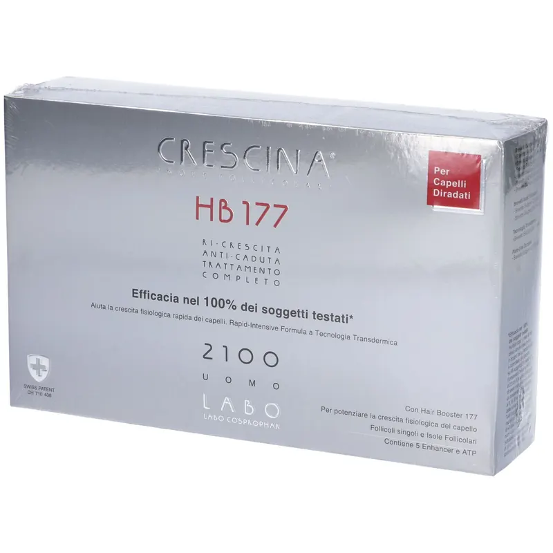 LABO CRESCINA® Transdermic Isole Follicolari e Anti-Caduta Trattamento Completo HB 177 2100 Uomo