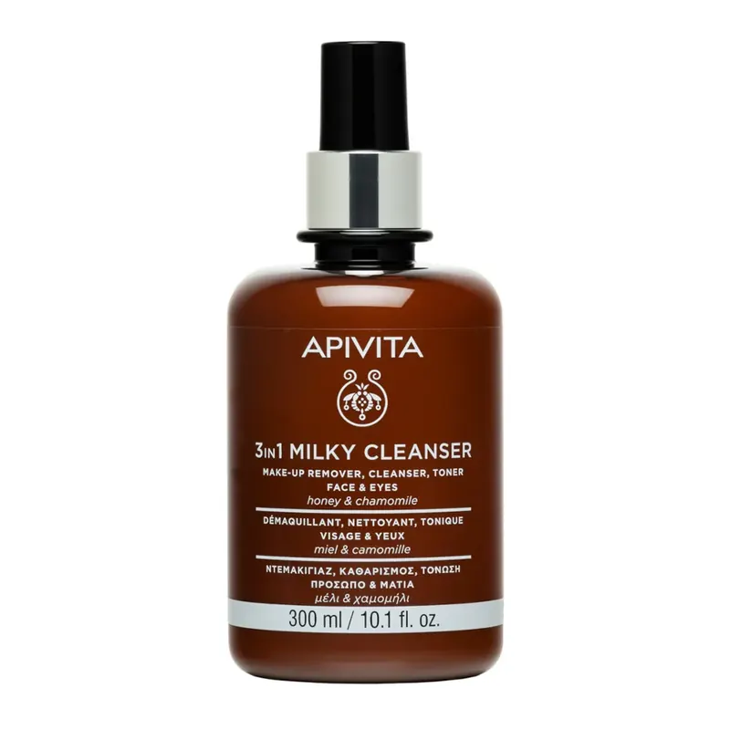 Latte Detergente 3 in 1 per Viso e Occhi APIVITA | Pinalli