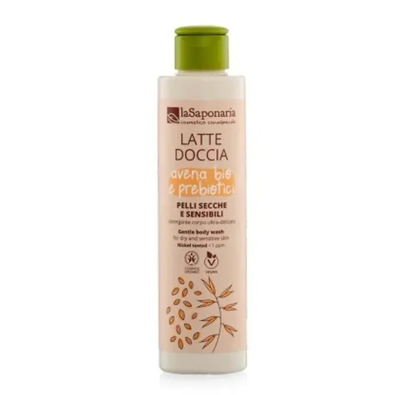 Latte Doccia Per Pelli Secche E Sensibili - Avena Bio E Prebiotici LA SAPONARIA | Pinalli