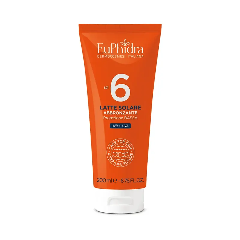 Latte Solare Abbronzante SPF6 200ml EUPHIDRA | Pinalli