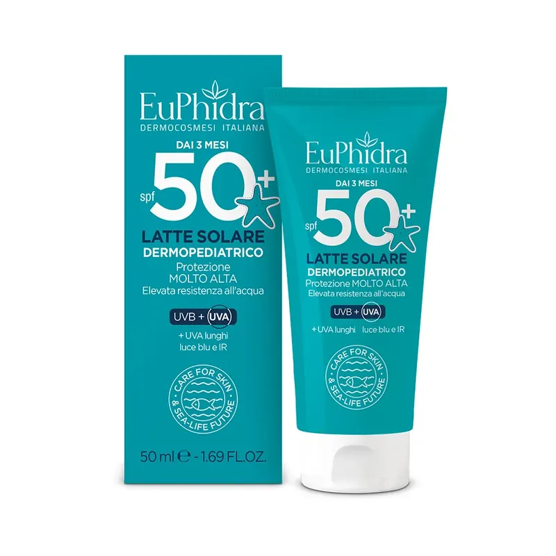 Latte Solare Dermopediatrico (dai 3 mesi) SPF50+ EUPHIDRA | Pinalli