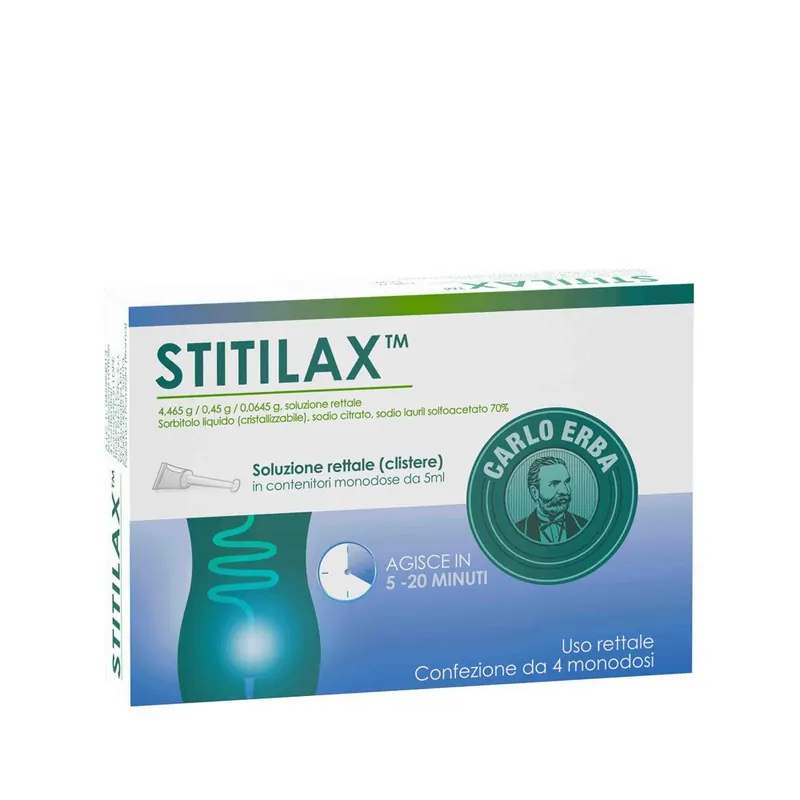 Laurilax 4,465 g / 0,45 g / 0,0645 g Soluzione Rettale