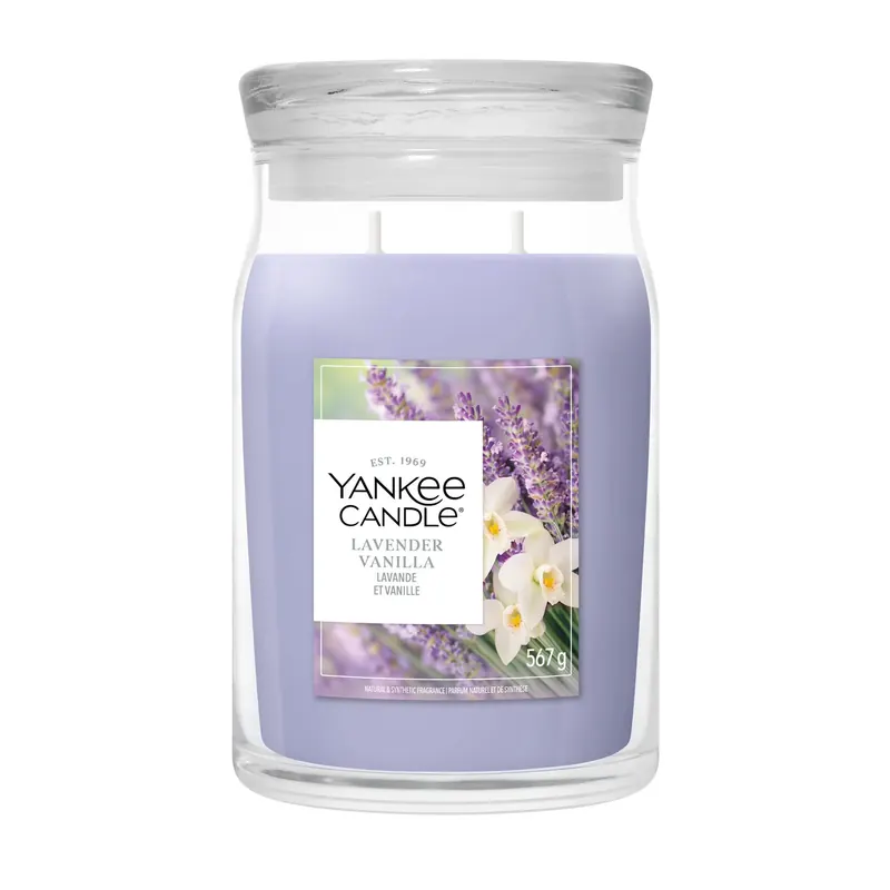 Lavender Vanilla LARGE YANKEE CANDLE | Pinalli
