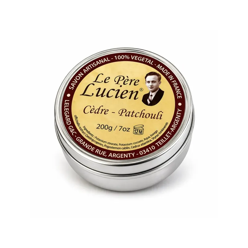 Le Pere Lucien Cedar & Patchouli Shaving Soap 200g