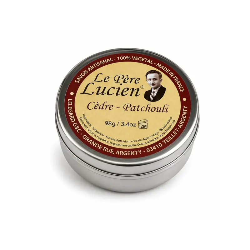 Le Pere Lucien Cedar & Patchouli Shaving Soap 98g