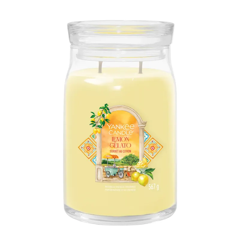 Lemon Gelato LARGE YANKEE CANDLE | Pinalli