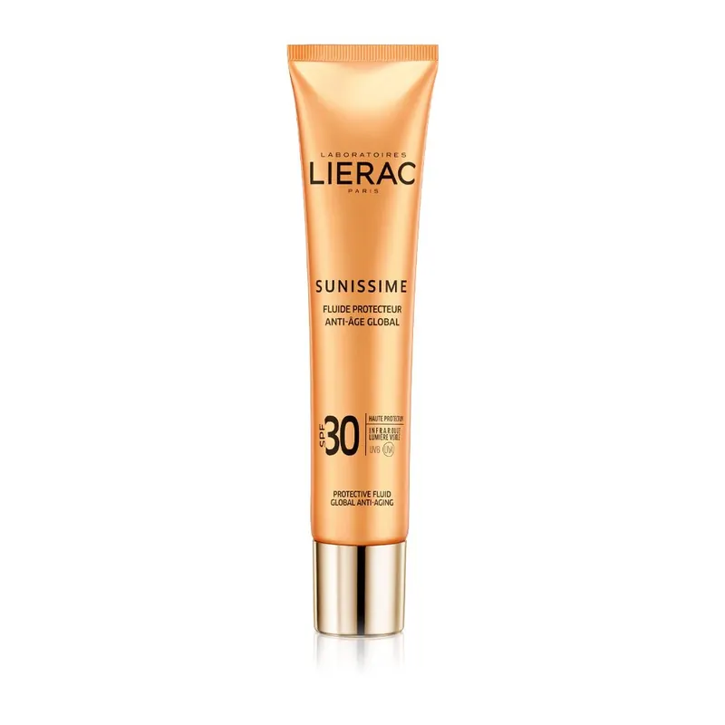 LIERAC Sunissime Fluido Solare Protettivo Viso SPF 30 Antietà Globale