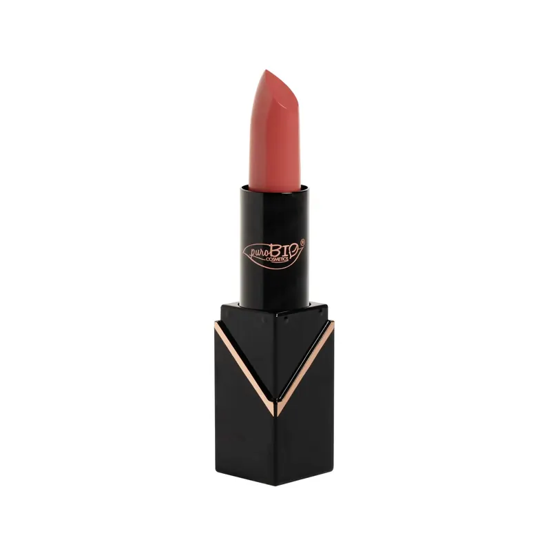 Lipstick Creamy-Matte 104 Rosa Pesca PUROBIO | Pinalli