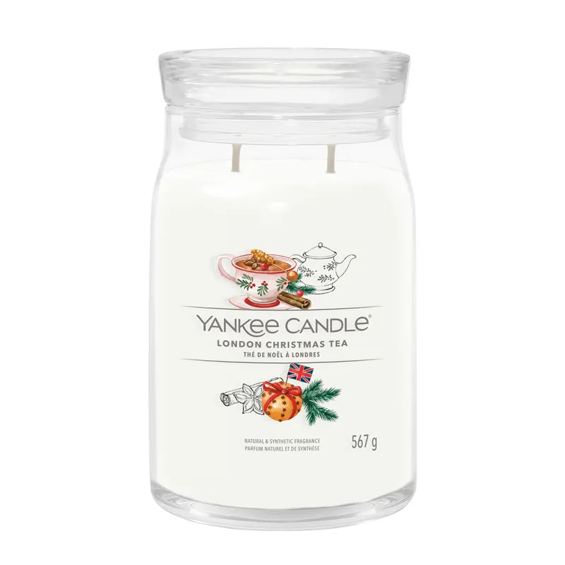 London Christmas Tea LARGE YANKEE CANDLE | Pinalli