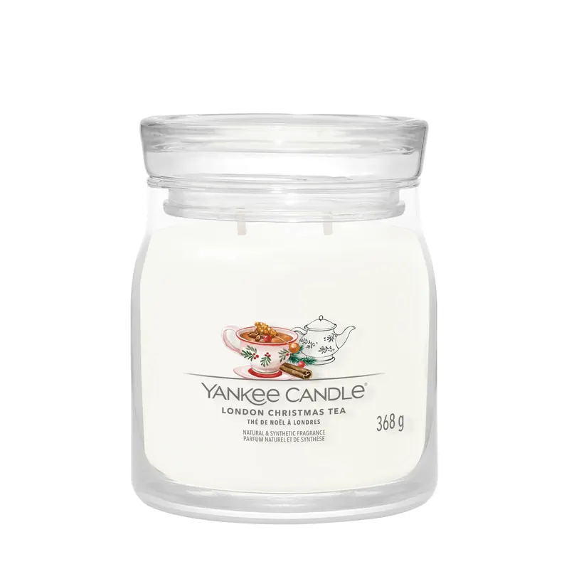 London Christmas Tea MEDIUM YANKEE CANDLE | Pinalli