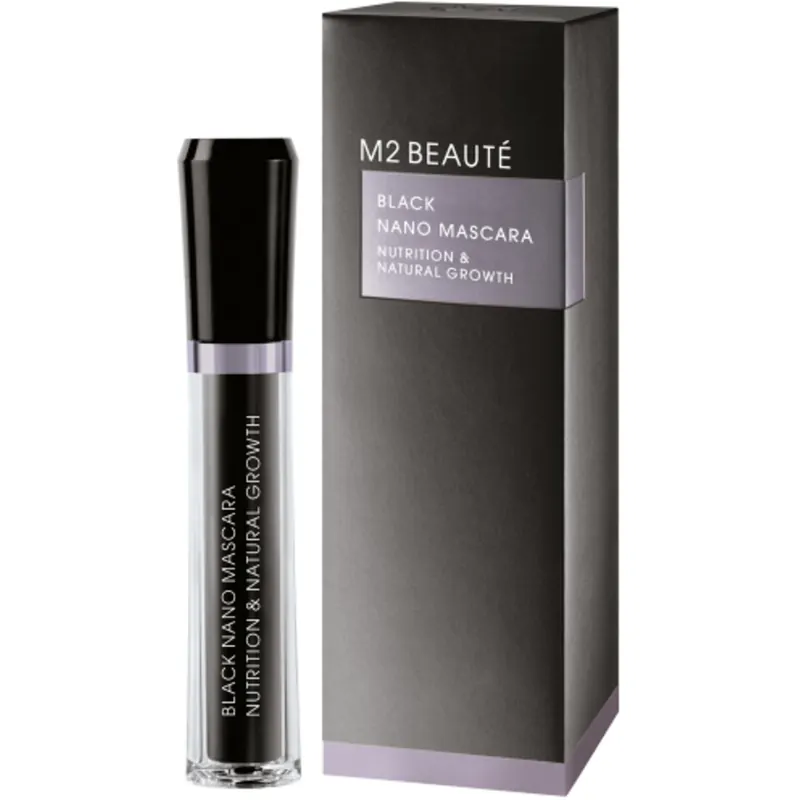 M2 Beauté Black Nano Mascara Nutrition & Natural Growth, 6 ml