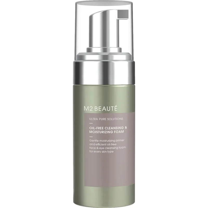 M2 Beauté Oil-Free Cleansing & Moisturizing Foam, 100 ml
