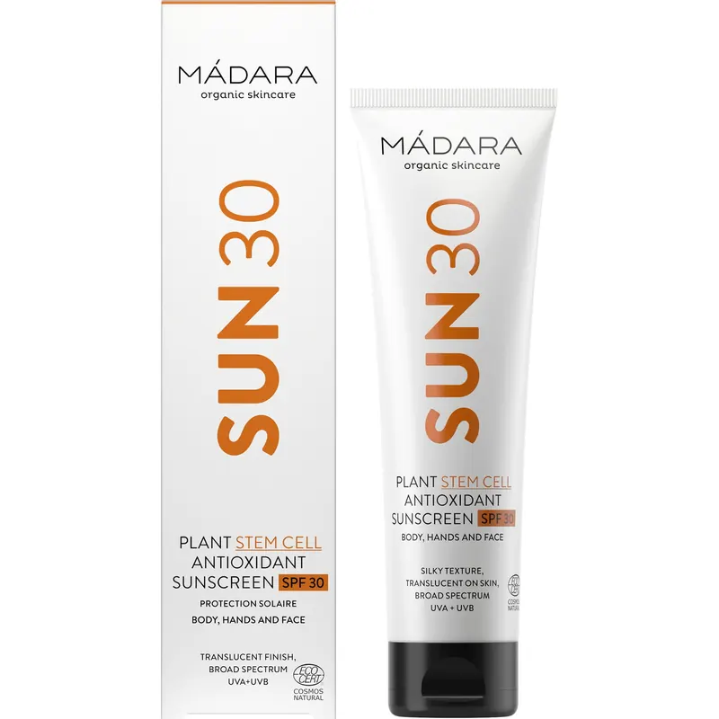MÁDARA Plant Stem Cell Antioxidant Body Sunscreen SPF 30, 100 ml