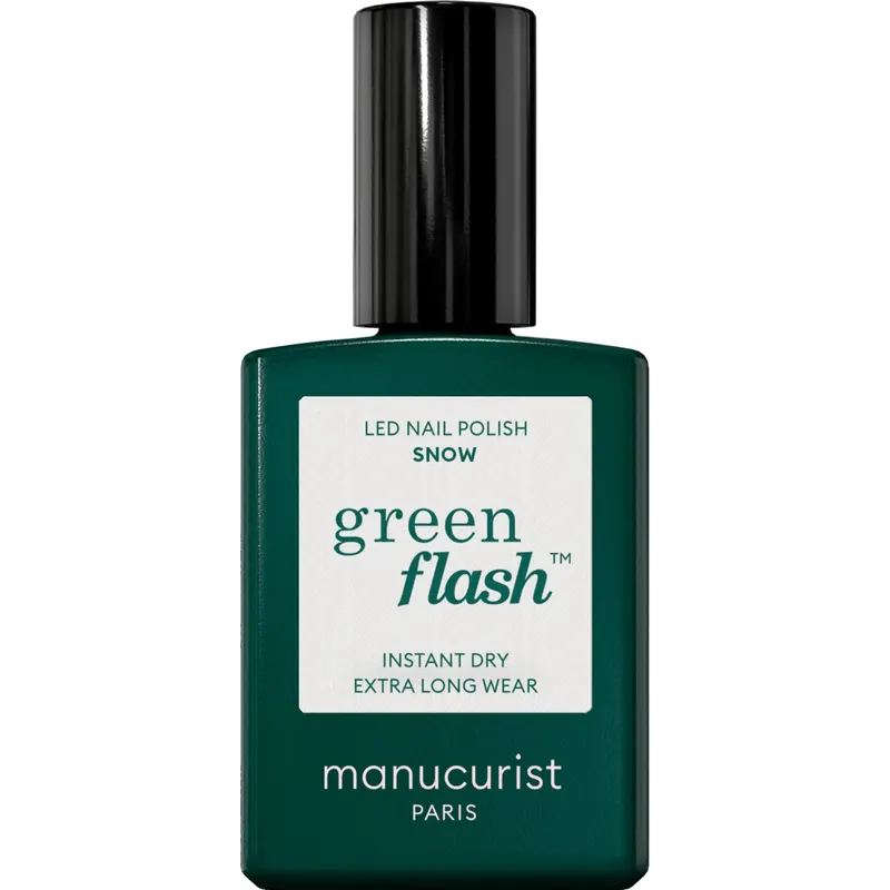 manucurist Green Flash Gel Nail Polish - Nude & Rose, Milky White (15 ml)