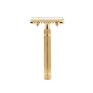 Maquinilla de afeitar clásica FATIP piccolo oro peine abierto 42110