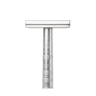 Maquinilla de afeitar clásica HENSON SHAVING 2.0 agresividad medium (++) color aluminio