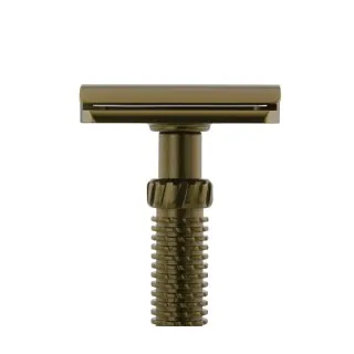 Maquinilla de afeitar clásica M3teorite aluminio mango largo color verde