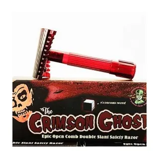 Maquinilla de afeitar clásica PHOENIX ARTISAN ACCOUTREMENTS slant peine abierto Crimson Ghost