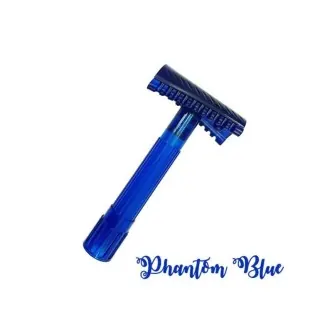 Maquinilla de afeitar clásica PHOENIX ARTISAN ACCOUTREMENTS slant phantom azul