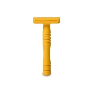 Maquinilla de afeitar clásica RAZORINE Classic Yellow Butterscotch peine cerrado 21005