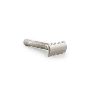 Maquinilla de afeitar clásica RAZOROCK Game Changer 0.84 peine abierto mango Bulldog RR77