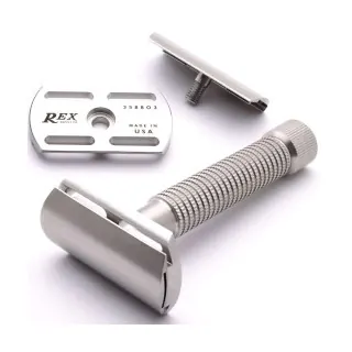 Maquinilla de afeitar clásica REX ENVOY acero inoxidable 104