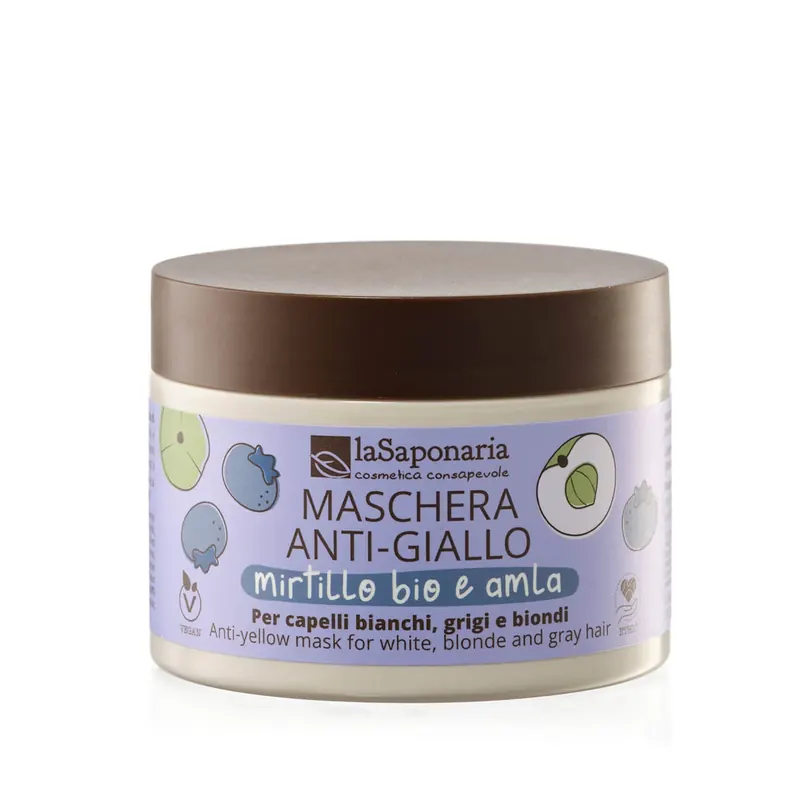 Maschera anti-giallo - Mirtillo Bio e Amla LA SAPONARIA | Pinalli