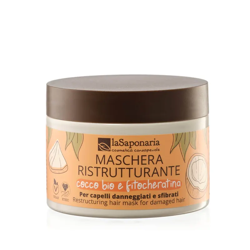 Maschera ristrutturante - Cocco Bio e Fitocheratina LA SAPONARIA | Pinalli