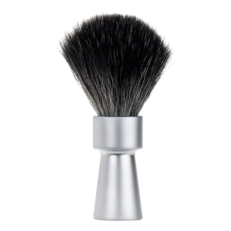 Merkur pennello da barba sintetico Black Cromato Opaco