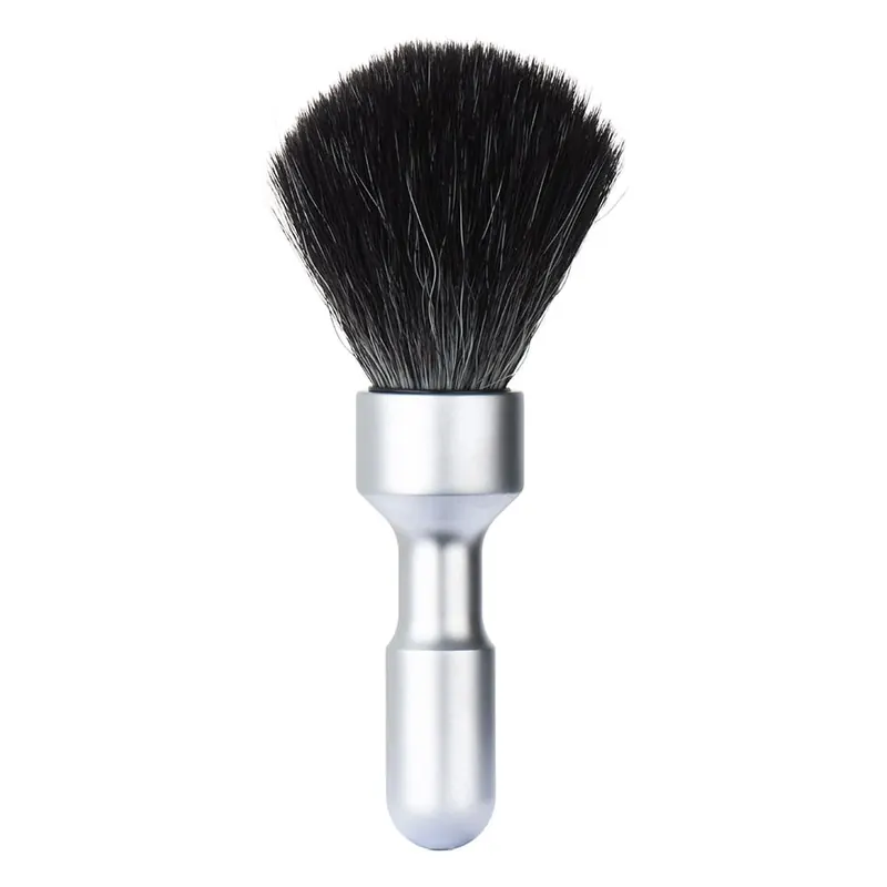Merkur pennello da barba sintetico Black Futur cromato opaco