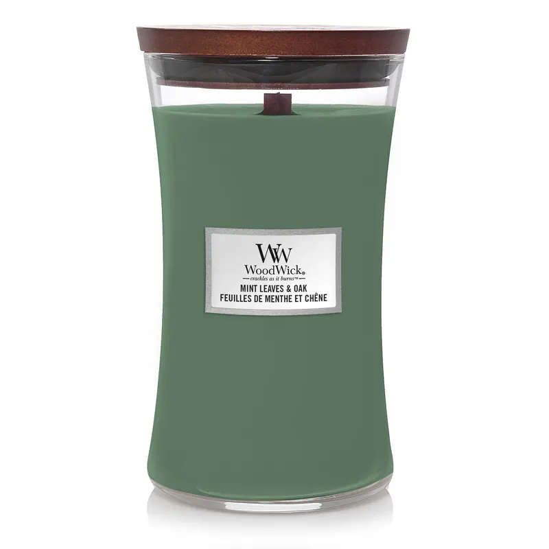 Mint Leaves & Oak LARGE WOODWICK | Pinalli
