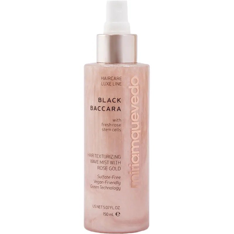Miriam Quevedo Black Baccara Hair Texturizing Wave Mist with Rose Gold, 150 ml
