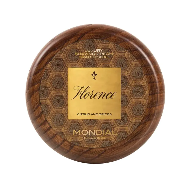 Mondial crema da barba Florence in ciotola di legno 140ml