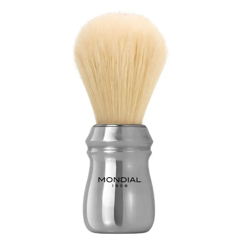Mondial pennello da barba in setola sbiancata