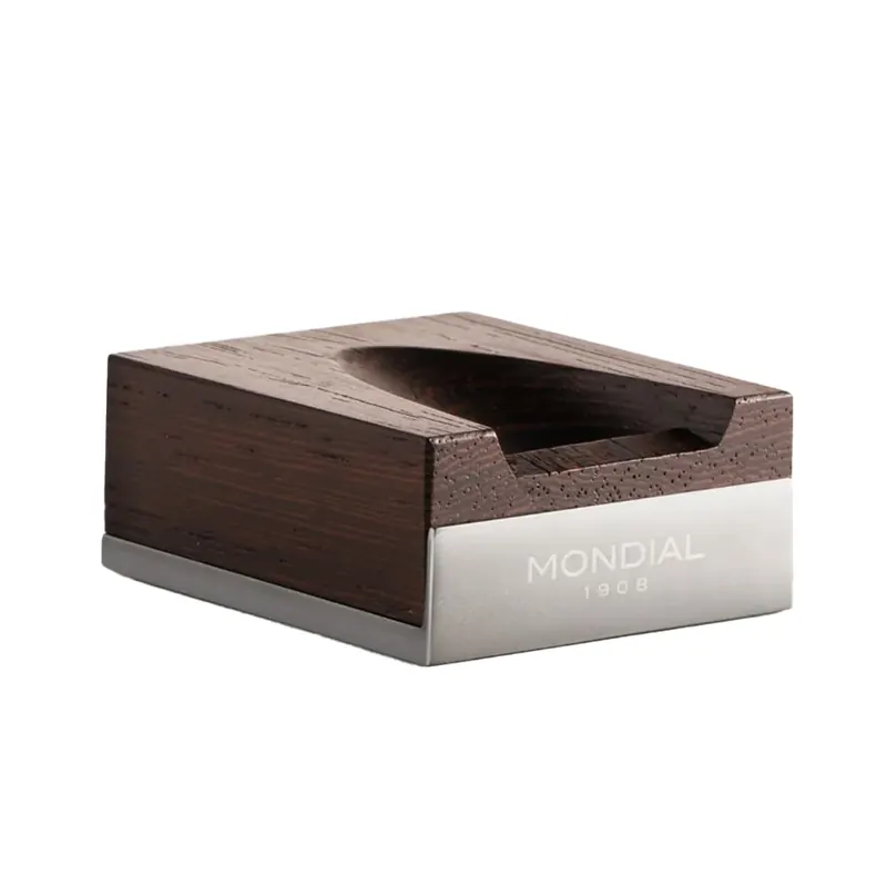 Mondial supporto pennello da barba in legno Mythos Wenge