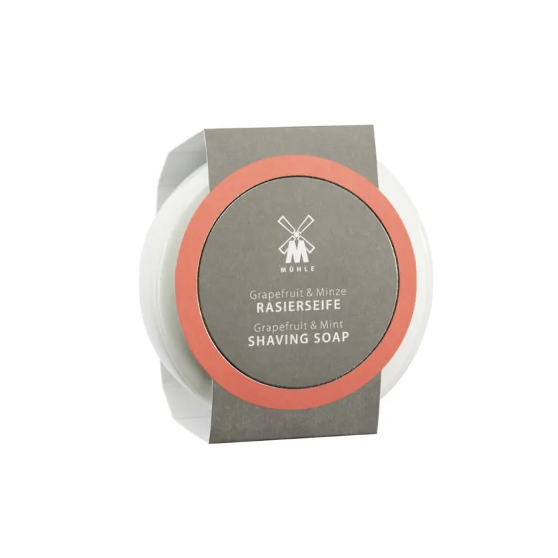 Mühle Grapefruit & Mint Shaving Soap & Porcelain Bowl 65g