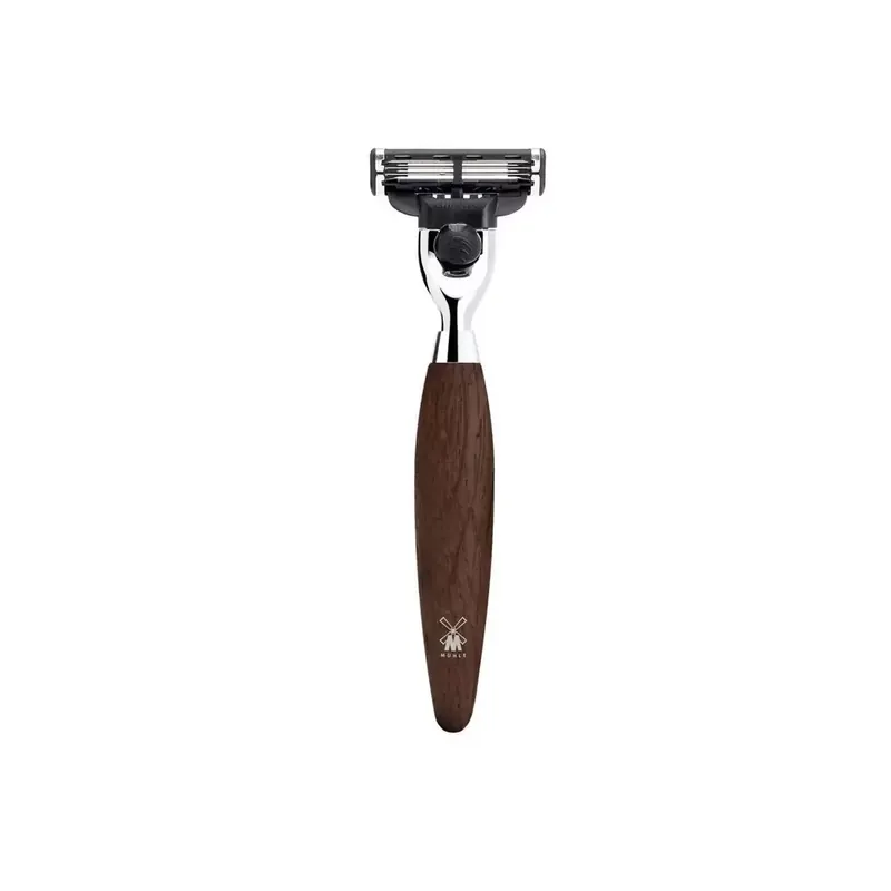 Mühle Kosmo Bog Oak Handle Mach 3 Razor
