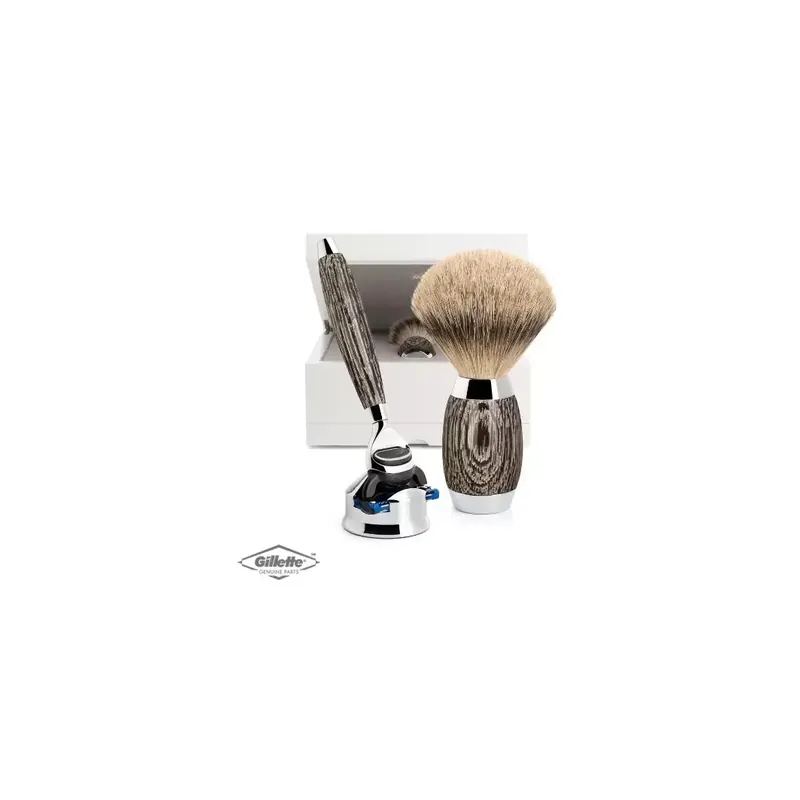 Mühle Limited Edition Mach3 Fusion Razor & Shaving Brush Ancient Oak